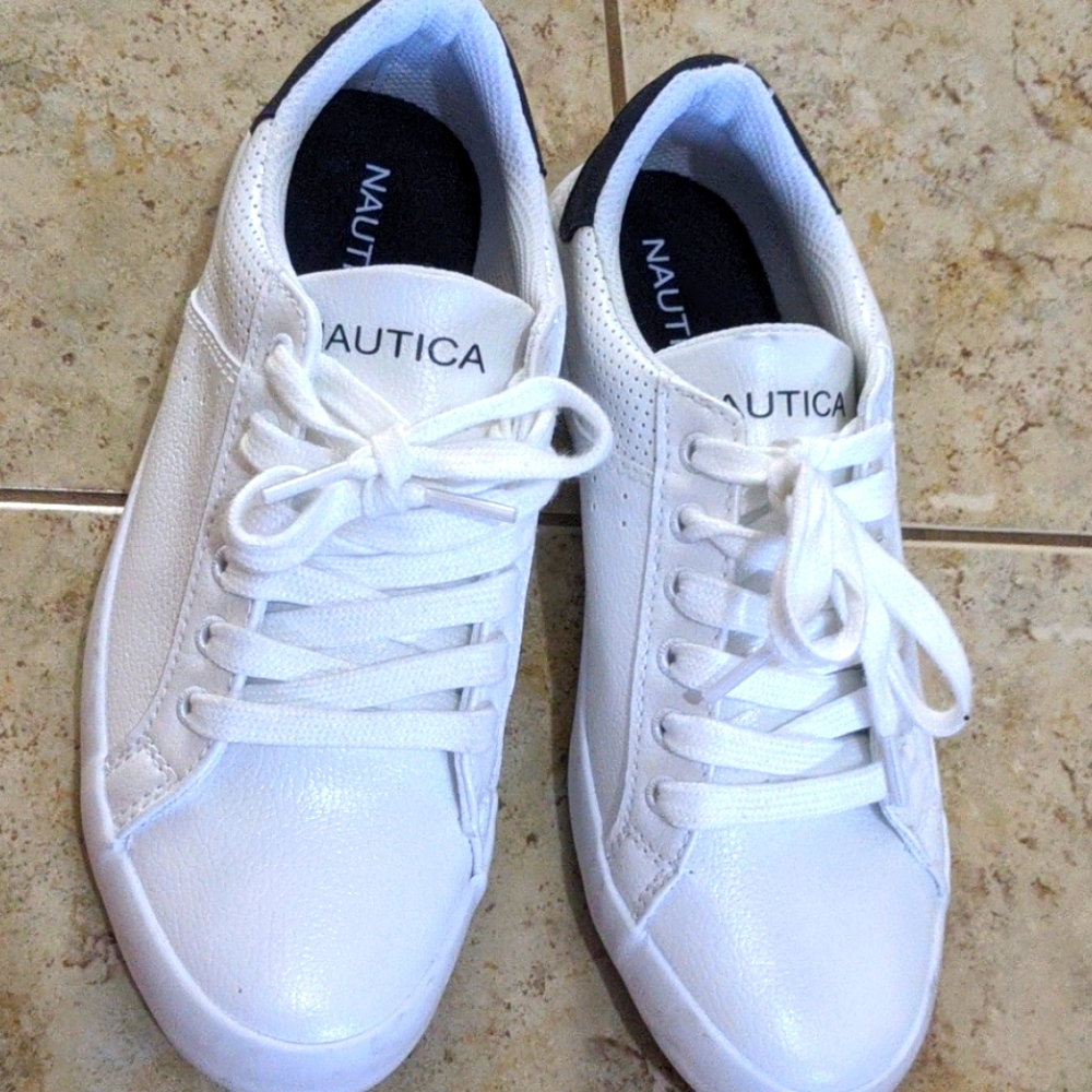 White nautica sneakers